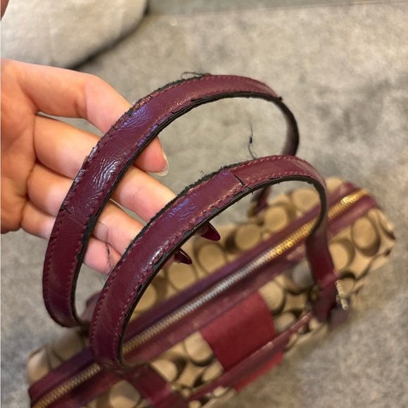 Coach Signature Stripe Purse - Picture 2 of 9